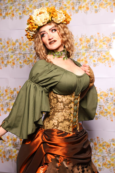 47. Petite Wench Corset In Moss Hollow - The Leave It To Beaver Collection