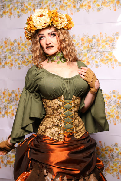 47. Petite Wench Corset In Moss Hollow - The Leave It To Beaver Collection