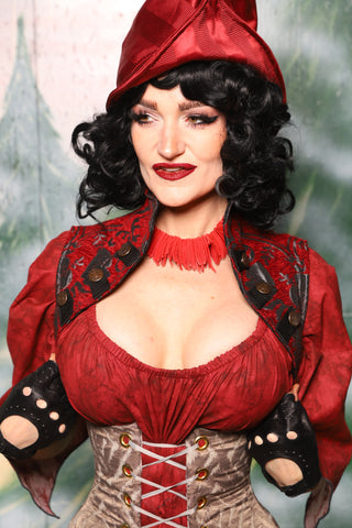 Sgt Pepper Vest in Crimson & Pewter Medallion - Day 2 of 12 Days of Christmas