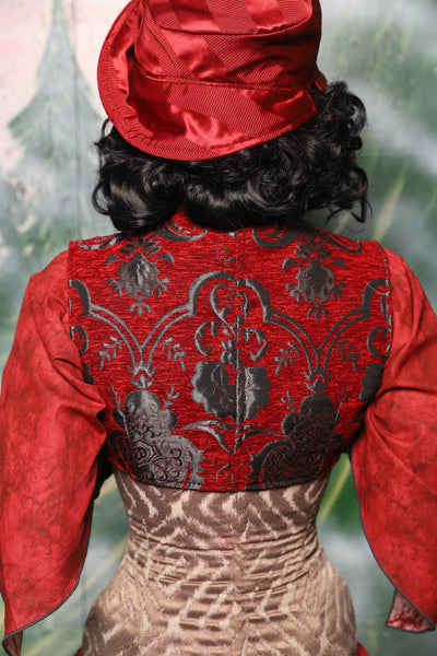 Sgt Pepper Vest in Crimson & Pewter Medallion - Day 2 of 12 Days of Christmas