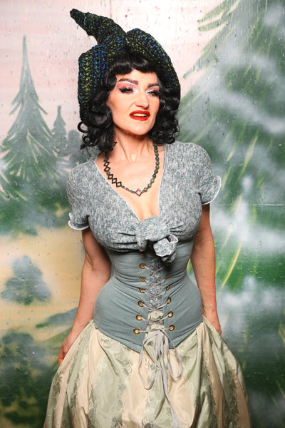 Torian Corset in Blue Slate - Day 6 of 12 Days of Damsel Christmas 2025