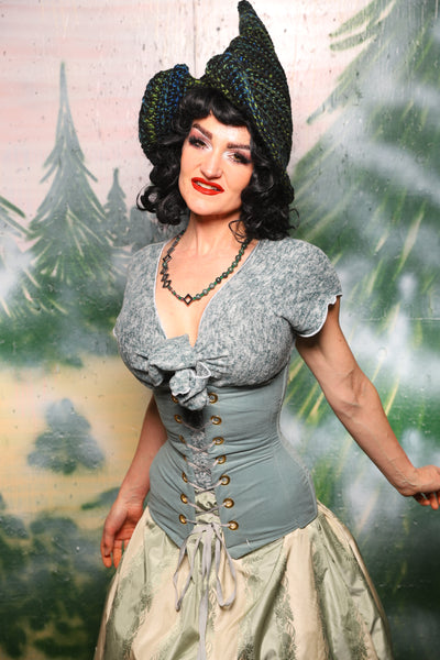 Torian Corset in Blue Slate - Day 6 of 12 Days of Damsel Christmas 2025