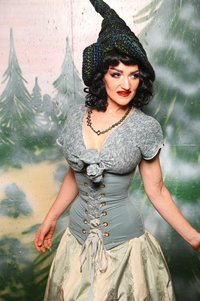 Torian Corset in Blue Slate - Day 6 of 12 Days of Damsel Christmas 2025