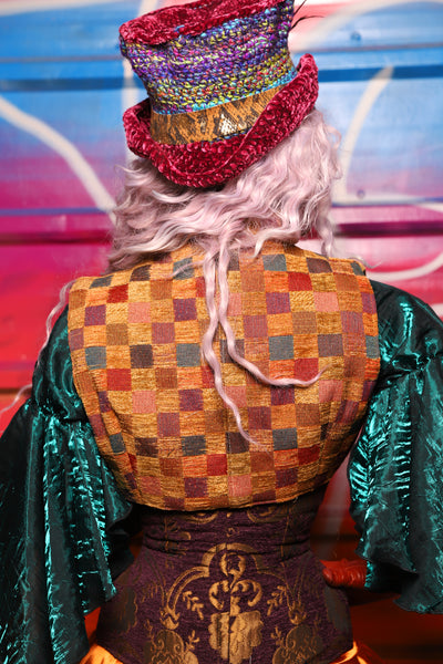 32. Sgt. Pepper Vest in Vintage Chess Board -A Chest Full of Jewels Collection