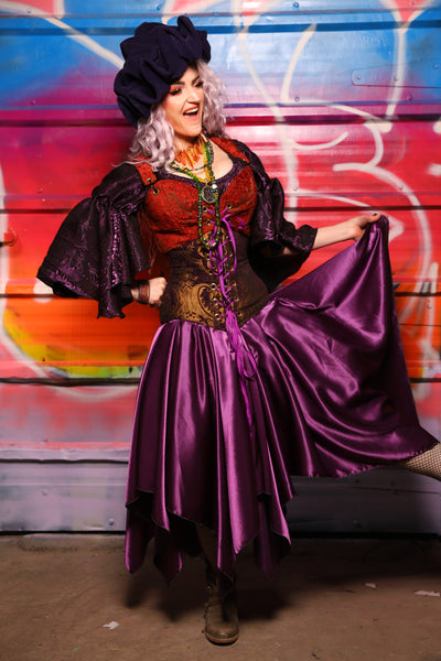 16. Fairy Skirt in Majesty Stretch Satin - A Chest Full of Jewels Collection