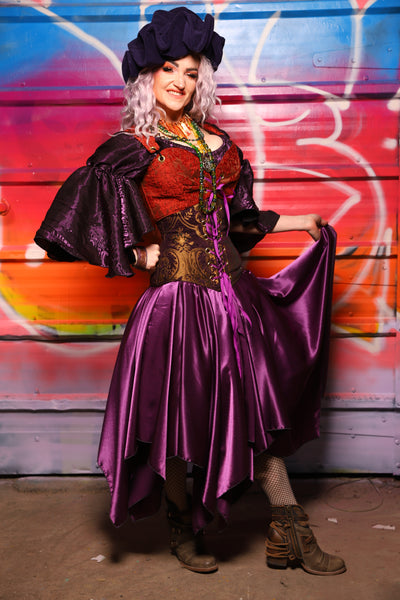 16. Fairy Skirt in Majesty Stretch Satin - A Chest Full of Jewels Collection