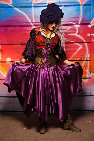 16. Fairy Skirt in Majesty Stretch Satin - A Chest Full of Jewels Collection