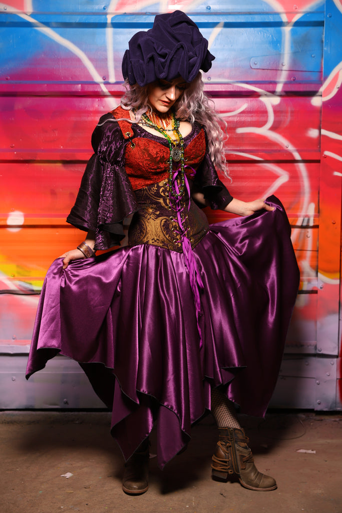 16. Fairy Skirt in Majesty Stretch Satin - A Chest Full of Jewels Collection