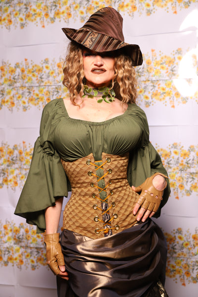 64. Wench Corset In Acorn - The Leave It To Beaver Collection