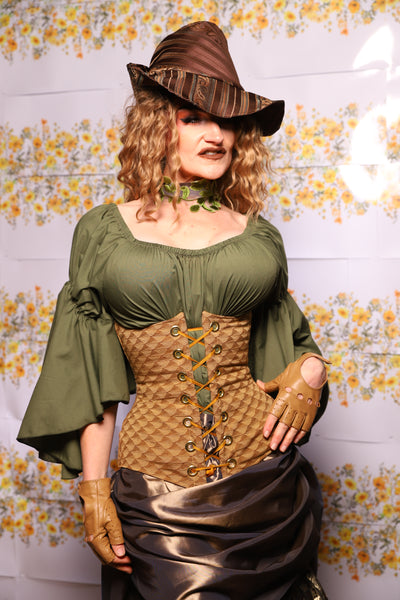 64. Wench Corset In Acorn - The Leave It To Beaver Collection