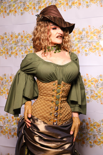64. Wench Corset In Acorn - The Leave It To Beaver Collection