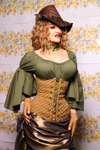 64. Wench Corset In Acorn - The Leave It To Beaver Collection