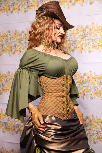 64. Wench Corset In Acorn - The Leave It To Beaver Collection