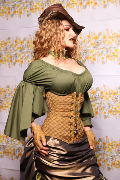 64. Wench Corset In Acorn - The Leave It To Beaver Collection