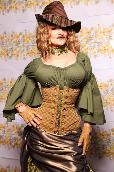 64. Wench Corset In Acorn - The Leave It To Beaver Collection