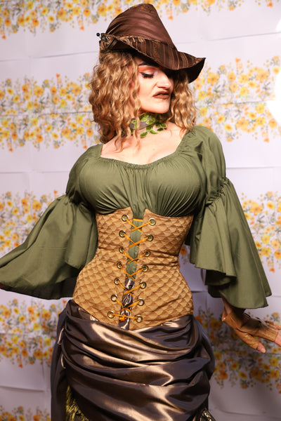 64. Wench Corset In Acorn - The Leave It To Beaver Collection