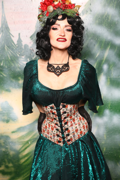 Wench in Black & Green Medallion w/front panels in Toy Soldiers - Day 3 of 12 Days of Christmas