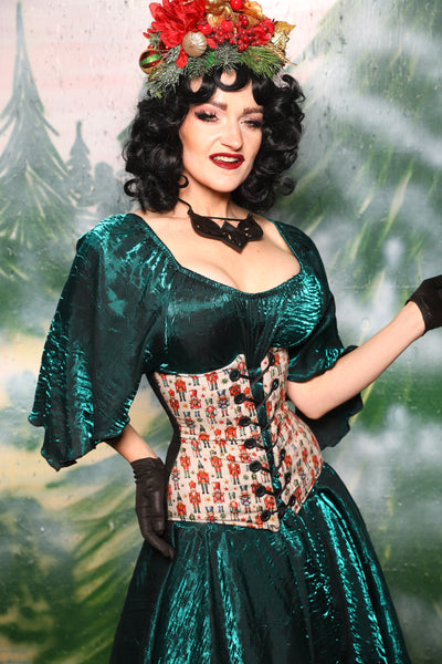 Wench in Black & Green Medallion w/front panels in Toy Soldiers - Day 3 of 12 Days of Christmas