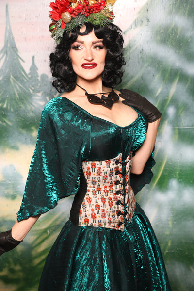Wench in Black & Green Medallion w/front panels in Toy Soldiers - Day 3 of 12 Days of Christmas