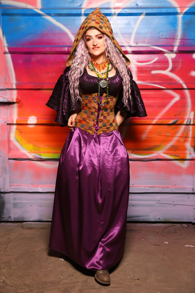 40. Tulip Skirt in Majesty Stretch Satin - A Chest Full of Jewels Collection