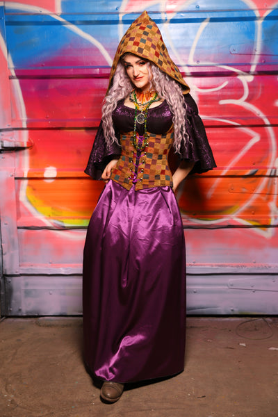 40. Tulip Skirt in Majesty Stretch Satin - A Chest Full of Jewels Collection