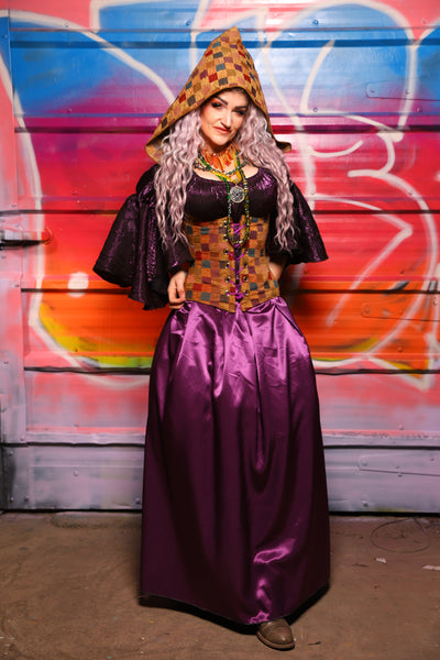 40. Tulip Skirt in Majesty Stretch Satin - A Chest Full of Jewels Collection