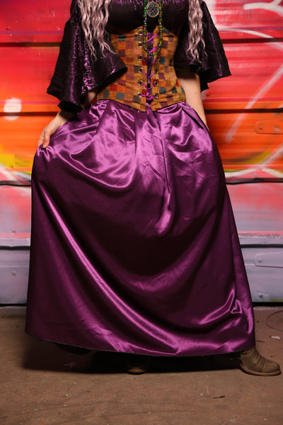 40. Tulip Skirt in Majesty Stretch Satin - A Chest Full of Jewels Collection