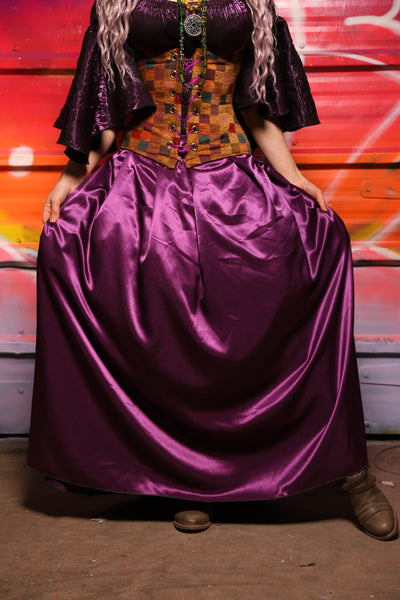 40. Tulip Skirt in Majesty Stretch Satin - A Chest Full of Jewels Collection