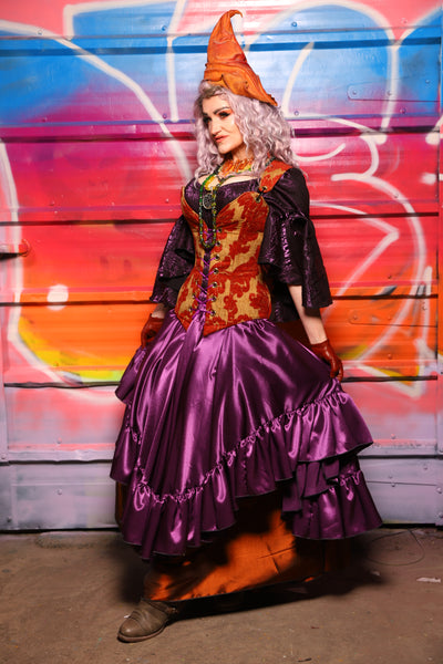 05. Crescent Skirt w/ruffle Majesty Stretch Satin - A Chest Full of Jewels Collection