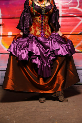 38. Tulip Skirt in Copper Taffeta - A Chest Full of Jewels Collection