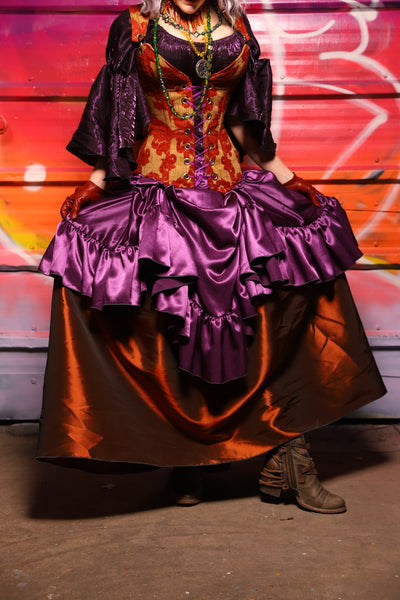 38. Tulip Skirt in Copper Taffeta - A Chest Full of Jewels Collection