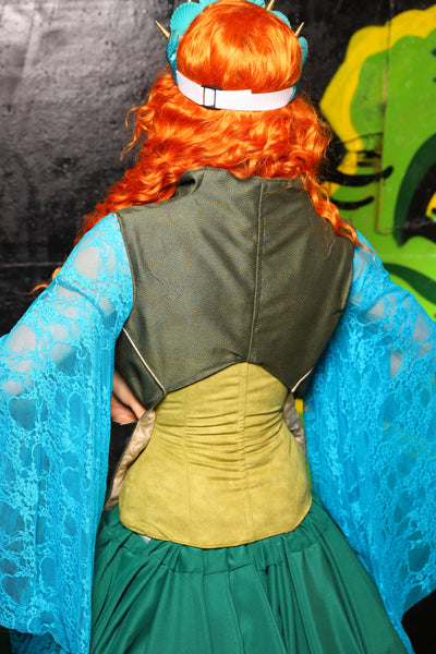Holster Vest in Circle Dark Moss - "Siren's Shanties" Collection