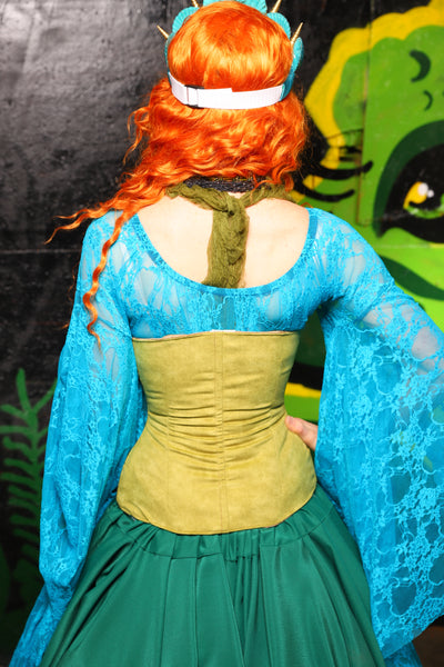 Wench Corset in Lime Green - "Siren's Shanties" Collection
