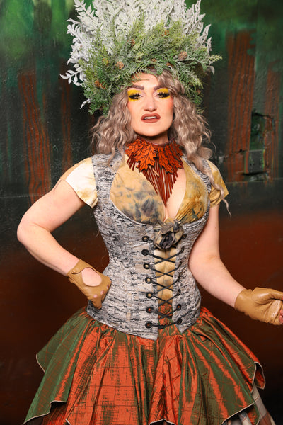 Damsel Corset in Birch Bark - The "Birch Please" Collection