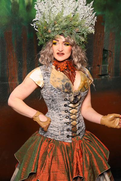 Damsel Corset in Birch Bark - The "Birch Please" Collection
