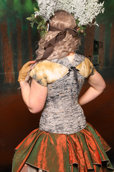 Damsel Corset in Birch Bark - The "Birch Please" Collection