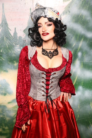 Maiden Bodice in Silver Metallic Armor - Day 4 of 12 Days of Christmas