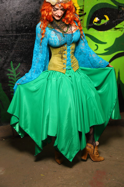 Fairy Skirt in Play-Dough Green - "Siren's Shanties" Collection