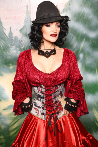 Petite Wench Corset in Chrome Spray - Day 4 of 12 Days of Christmas