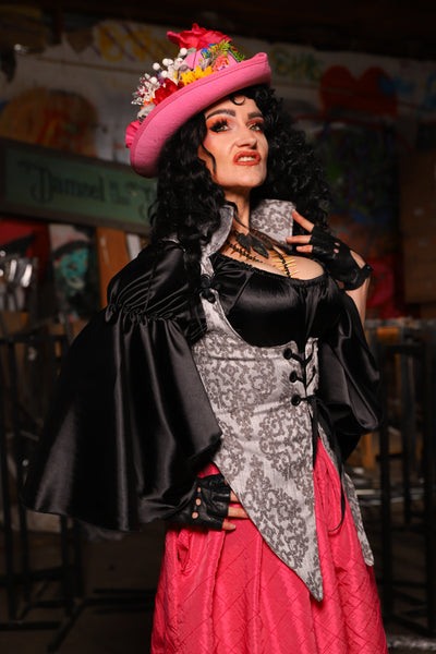 08. Artemis Underbust Corset in Ghostlight Brocade - The Artemis Collection