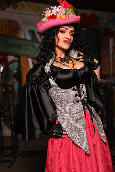 08. Artemis Underbust Corset in Ghostlight Brocade - The Artemis Collection
