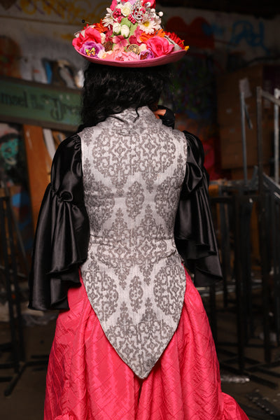 08. Artemis Underbust Corset in Ghostlight Brocade - The Artemis Collection