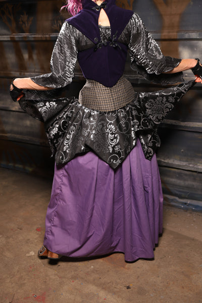 23. Mini Fairy Skirt in Sterling Night Filigree - THE HEXES, HEMS & HYSTERIA COLLECTION