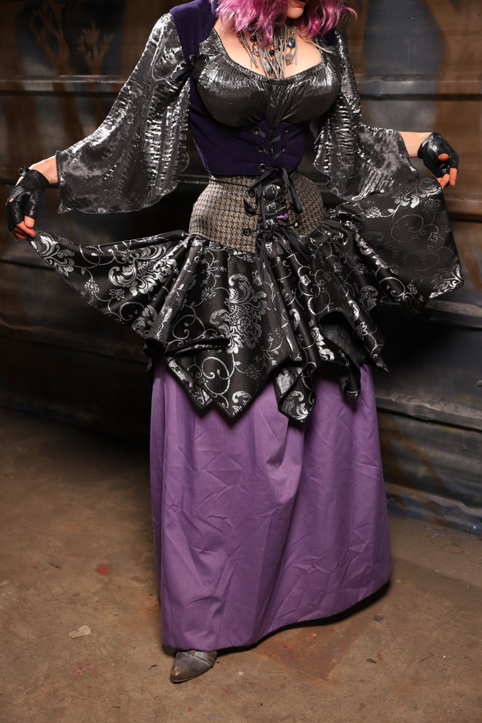 23. Mini Fairy Skirt in Sterling Night Filigree - THE HEXES, HEMS & HYSTERIA COLLECTION