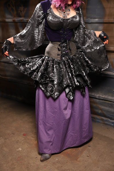23. Mini Fairy Skirt in Sterling Night Filigree - THE HEXES, HEMS & HYSTERIA COLLECTION