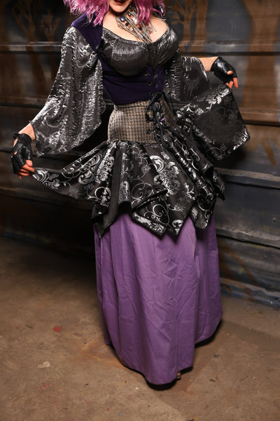 23. Mini Fairy Skirt in Sterling Night Filigree - THE HEXES, HEMS & HYSTERIA COLLECTION