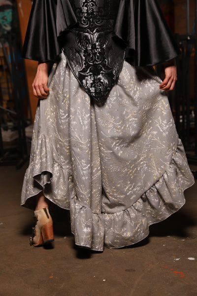 26. Flutterfall Trousers in Silver Sticks - The Artemis Collection