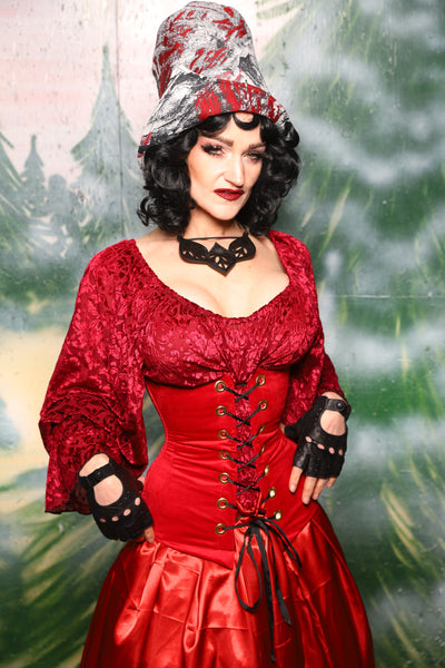 Torian Corset in Red Velvet - Day 4 of 12 Days of Christmas