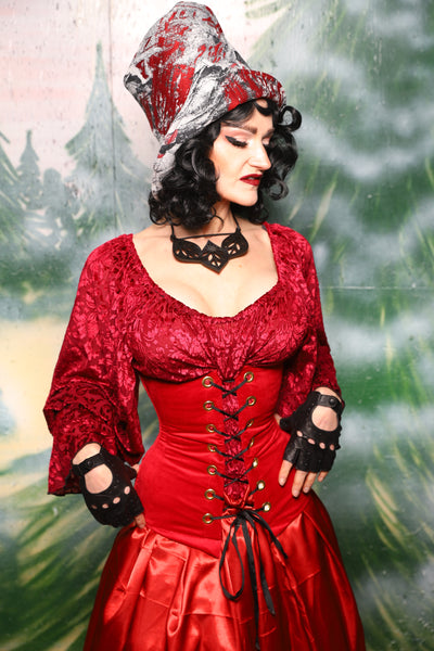 Torian Corset in Red Velvet - Day 4 of 12 Days of Christmas