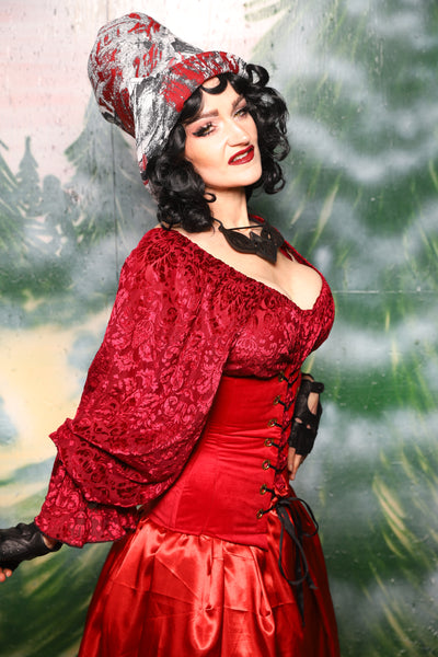 Torian Corset in Red Velvet - Day 4 of 12 Days of Christmas